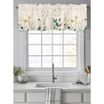 thumbnail image 4 of Farmhouse Floral Curtain Valances for Windows, Vintage Flowers Botanical Kitchen Valance Window Treatment, Light Filtering Block Curtains for Bathroom/Bedroom/Living Room 42'' x 12'', 4 of 9