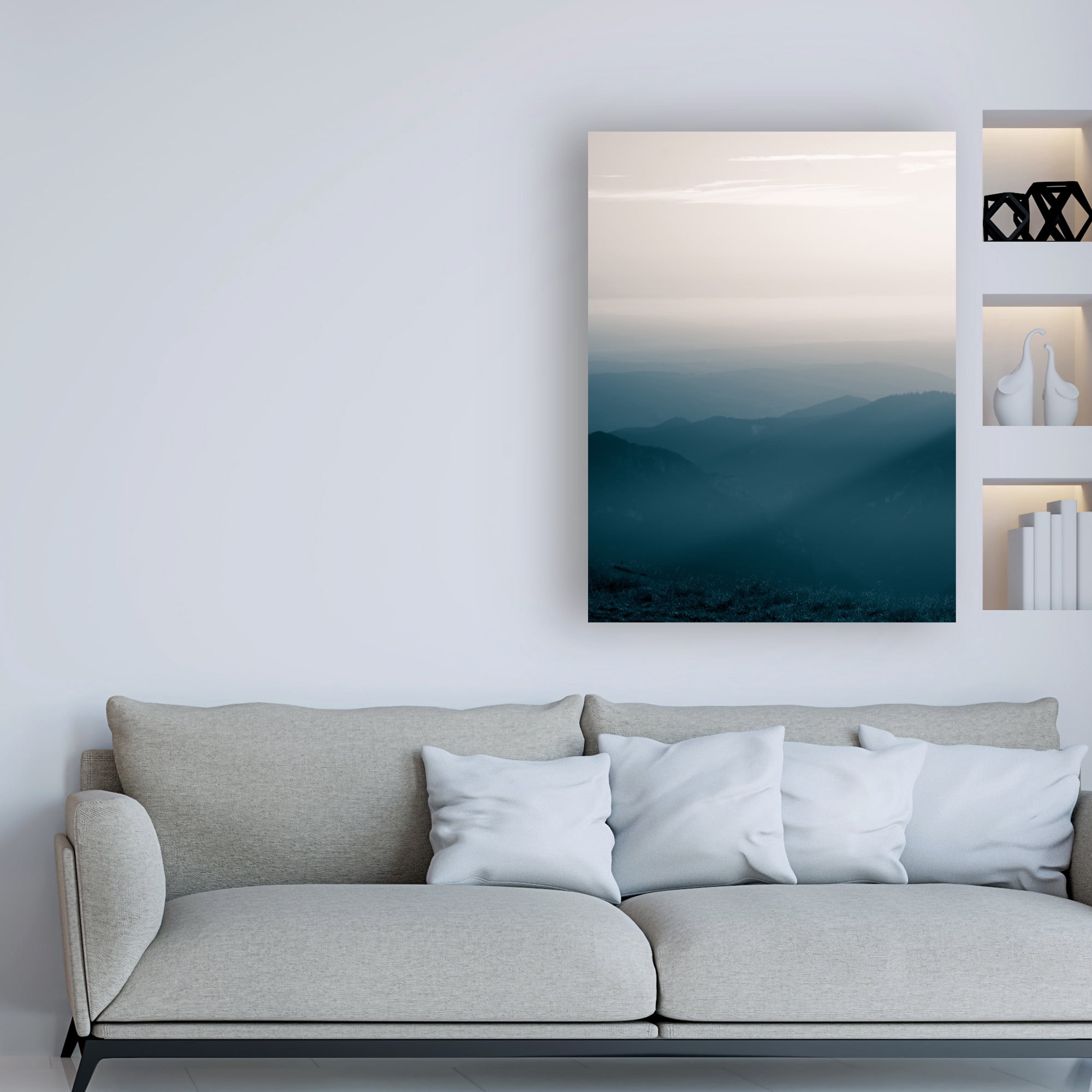 Trademark Fine Art 'Blue Mountains V' Canvas Art by PhotoINC Studio