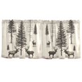 thumbnail image 7 of Yayeee Kitchen Curtains Set of 2 Light Filtering 57"x24" Over Sink Window Panels, Black Deer, 7 of 7