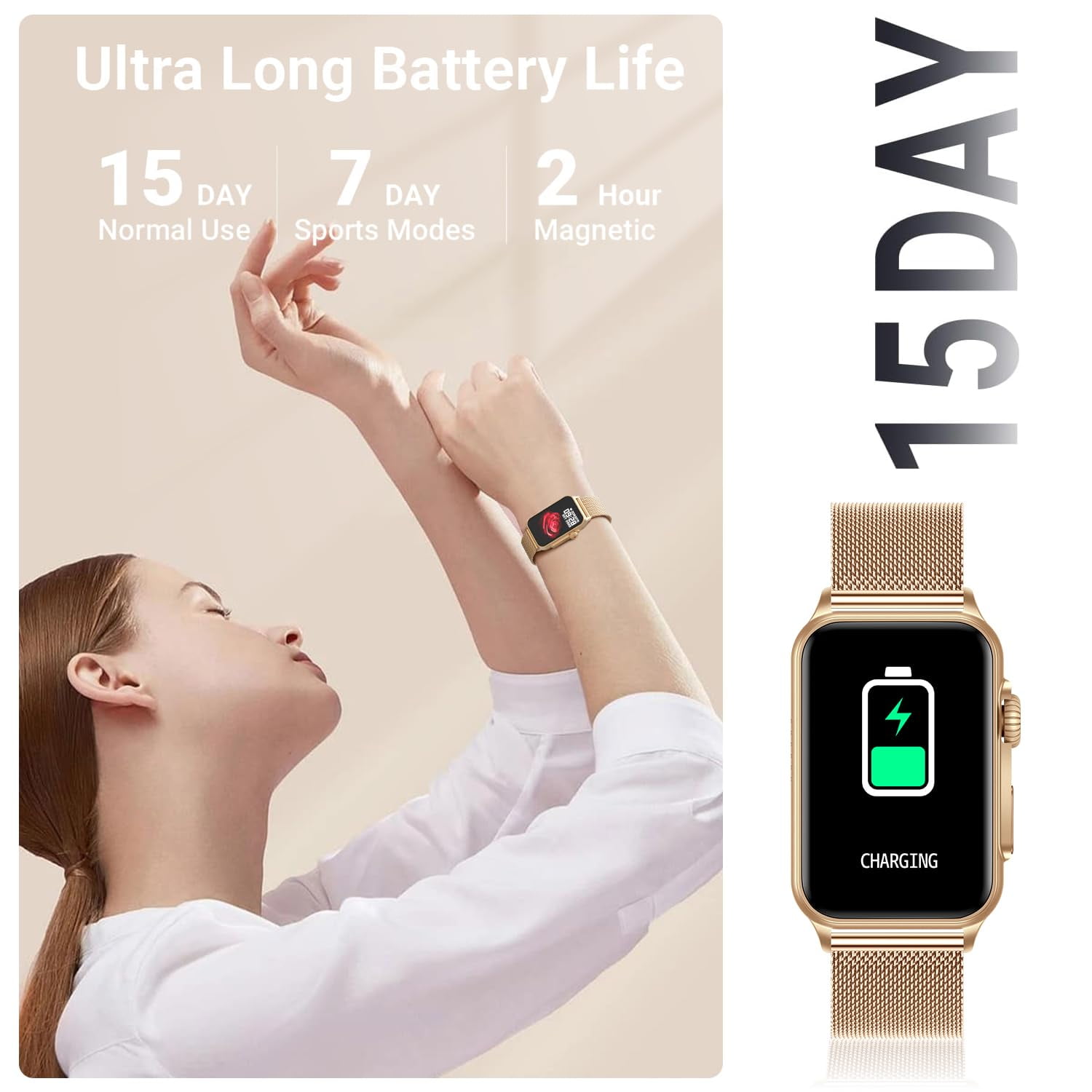 FITVII Nexa Fitness Tracker Answer Make Calls Smart Watch with Blood Pressure Blood Oxygen 24 7 Heart Rate Monitor 120 Sport Mode Activ Walmart
