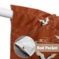 thumbnail image 4 of Japanese Style Swag Curtains for Kitchen/Bedroom/Living Room, Vintage Art Cranes Ocean Wave Red Scalloped Curtains 63 Inch Long, Rod Pocket Window Swag Topper Curtains Valances 2 Panels Set 36"x63", 4 of 8