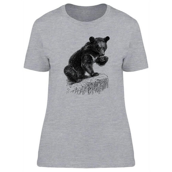 Asian Black Bear  T-Shirt Women -Image by Shutterstock, Female Small