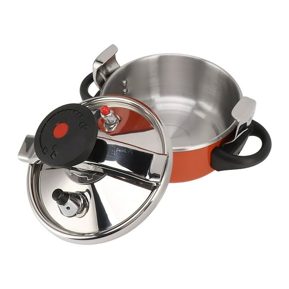 Mini Pressure Cooker, Explosion 2L Stainless Steel Pressure Cooker Fast Cooking For Induction Stoves