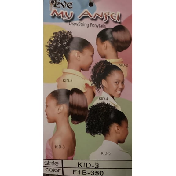 Eve My Angel Drawstring Ponytails - Item KID-3  Color:F1B/350