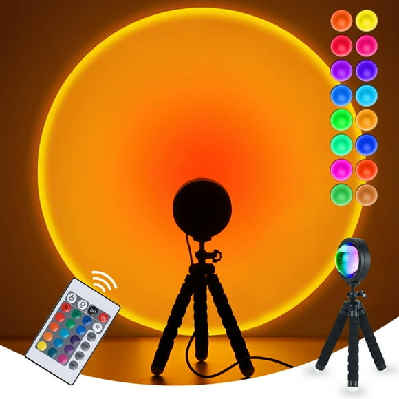 Lámpara Balkwan Sunset LED de proyección de 25 cm, USB 110-220 V