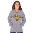 thumbnail image 4 of 1980s Old School Arcade Game PACMAN Unisex Plus Size Zip Hoodie Brisco Brands 2X, 4 of 5