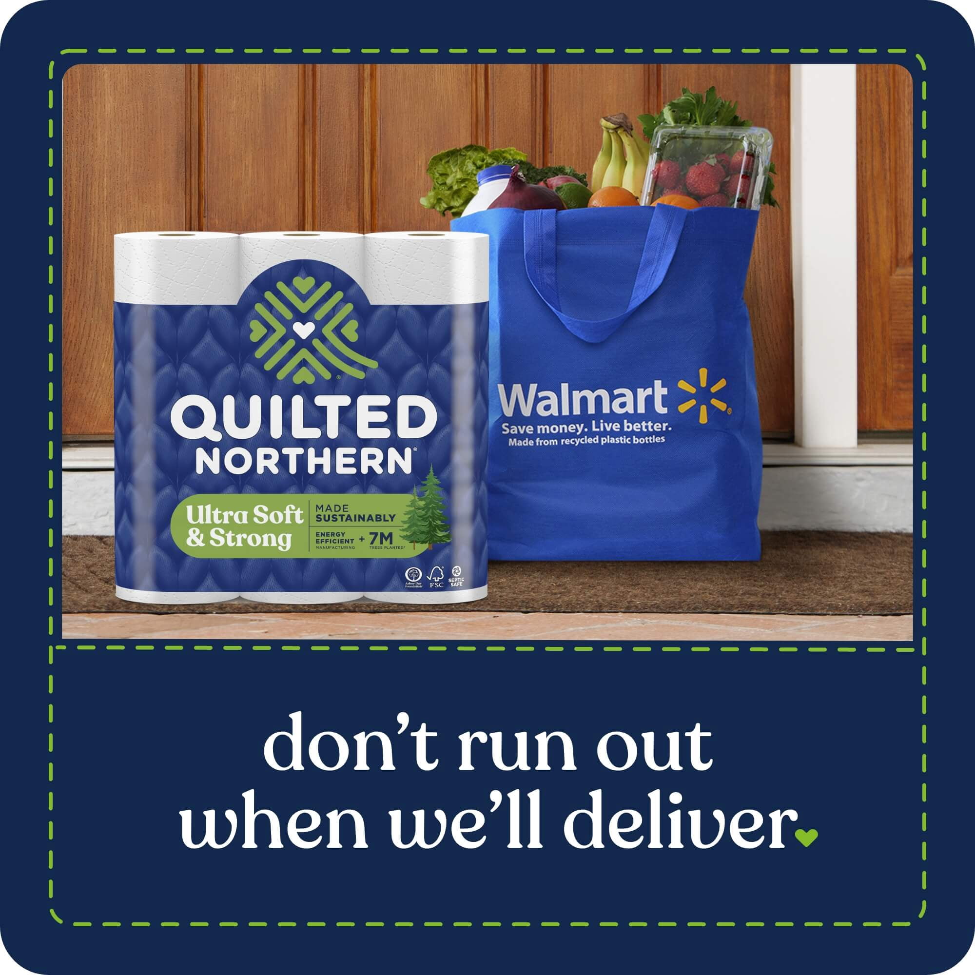 Quilted Northern Ultra Soft & Strong 2-Ply Toilet Paper, 18 Mega Rolls, 295 Sheets Per Roll