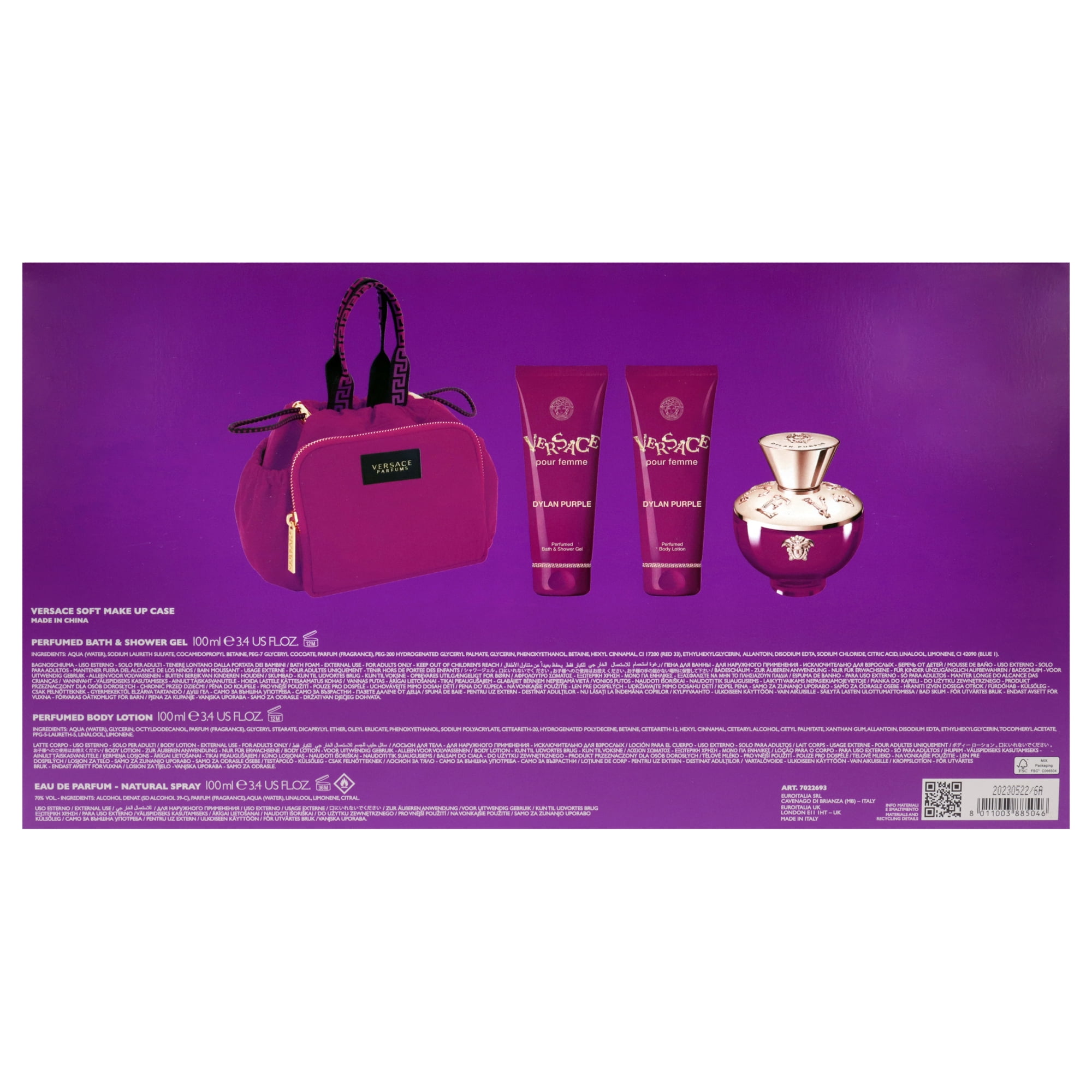 Versace Pour Femme Dylan Purple Perfume & Body Wash 4 Pcs