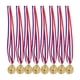 thumbnail image 3 of 8 medallas de metal con forma de espiga de trigo para eventos deportivos, premios, trofeos, medallas para competiciones, celebraciones, reconocimientos y medallas de fútbol., 3 of 8