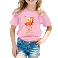 thumbnail image 1 of PMVFHDE T-Shirts à Manches Courtes pour Filles T-Shirts Amples pour Filles T-Shirts Amples pour Filles T-Shirts Imprimés Col Rond Manches Courtes T-Shirt Rose, 12-13 Ans, 1 of 4
