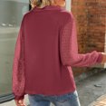 thumbnail image 4 of Lilgiuy Women's Fashion Casual Long Sleeve Comfortable Solid Color Sweatshirt Tops Blouse Work Wear, 4 of 5