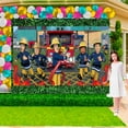 thumbnail image 7 of Fireman Sam Party Supplies Birthday Decorations Plates Banner Kids Cake Toppers Set Decor, 7 of 7