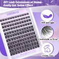 thumbnail image 4 of Kit de extensión de pestañas Lanflower Natural Lash Clusters C Curl, 4 of 7