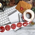 thumbnail image 3 of 1000pcs 1.5" Round Christmas Stickers, 8 Merry Christmas Designs for Envelope Seals, Christmas Labels, Christmas Decor Stickers, Gift Cards, 3 of 5