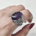 thumbnail image 5 of Amethyst Mans Ring, Natural Amethyst, February Birth, Silver Jewelry, 925 Silver Ring, Birthday Gift, Heavy Mens Ring, Arabic Design, Ottoman Style Ring, Christmas, Turkey Mens Signet Ring, 5 of 8