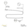 thumbnail image 2 of Pulsera De Plata 925 Bizantina de 18 Cm Calibre 2.4 Mm plateado, 2 of 5