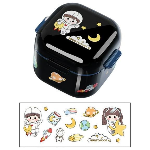 Soumake Portable Invisible Braces Box Durable Odor-Free Eco-friendly PP Storage Case for Mouth Guards Retainers Dentures