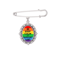 thumbnail image 1 of Broche Drapeau LGBT Bisexuels Transgenres Pince à Châle Chemise, 1 of 3