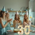 thumbnail image 4 of Letrero LED con números 30 para decoración de cumpleaños, 4 of 7