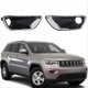 thumbnail image 5 of 1 Pair Front Bumper Fog Lamp Light Covers Bezel For Jeep, 5 of 5