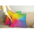 thumbnail image 2 of Ambesonne Rainbow Throw Pillow Cover 2 Pack, Vibrant Radiant Colors, 24", Multicolor, 2 of 7