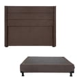 thumbnail image 1 of Box Base Cama Queen Size + Cabecera Lugo Chocolate, 1 of 8