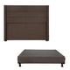 thumbnail image 1 of Box Base Cama Individual + Cabecera Lugo Chocolate, 1 of 8