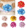 thumbnail image 3 of 12-cabeza De Artificial Flor Boda Decoración Nupcial Ramo 8 Selección De Color perfecl Ramo de la boda, 3 of 6