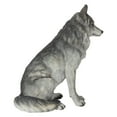 thumbnail image 6 of Hi-Line Gift Sitting 12” Grey Wolf Garden Statue, Durable Polyresin, 6 of 7