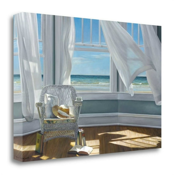 29" x 20" Gentle Reader by Karen Hollingsworth Print on CanvasFabric Multi-Color