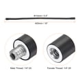 thumbnail image 2 of Uxcell 16" Length Metal Gooseneck 1/4"-20 Female to Male Thread Flexible Tube Extension Black, 2 of 7