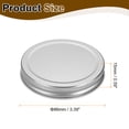 thumbnail image 2 of 6pcs Mason Jar Lids 3.39" Tinplate Leak-proof Mason Canning Covers, Silver, 2 of 7