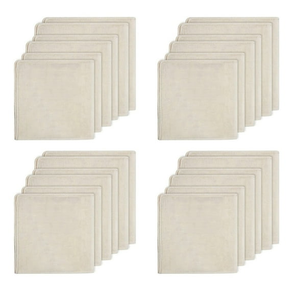 24 Pack Cheeseclothes, Unbleached Pure Cotton Muslin Clothes Soft Square Cheese Clothes for Cooking, Straining, Baking