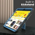 thumbnail image 4 of Dteck Hard Case For iPad Air 13 Inch M3 2025/M2 2024, Heavy Duty Military Grade Rugged Shockproof Protective Cover with Built-in Kickstand Cover, Navy Blue, 4 of 8
