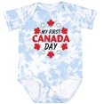 thumbnail image 3 of Inktastic My First Canada Day with Red and White Maple Leaves Boys or Girls Baby Bodysuit, 3 of 5