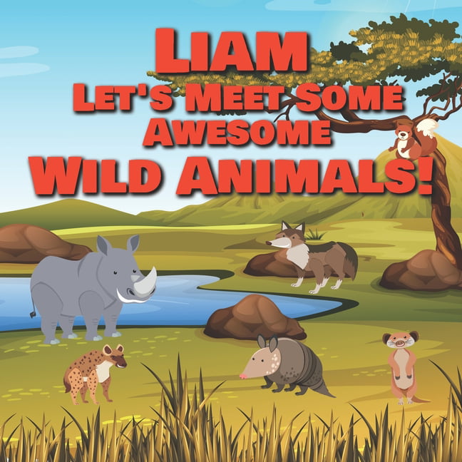 Liam Let's Meet Some Awesome Wild Animals!: Personalized Children's Books -  Fascinating Wilderness, Jungle & Zoo Animals for Kids Ages 1-3 (Paperback)  