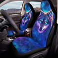 thumbnail image 4 of POLERO Galaxy Classic Wolf Print, Easy Installation Washable Seat Protectors Protective Automobile Seats Protector Pad Mat for Automotive, 4 of 6