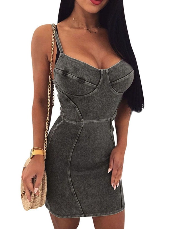 denim going out dress
