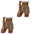 thumbnail image 1 of Guardurnaity Pantalones cortos de cintura alta para mujer, ropa de calle que combina con todo, pantalones holgados transpirables suaves de verano, Type1 NO1, 1 of 6