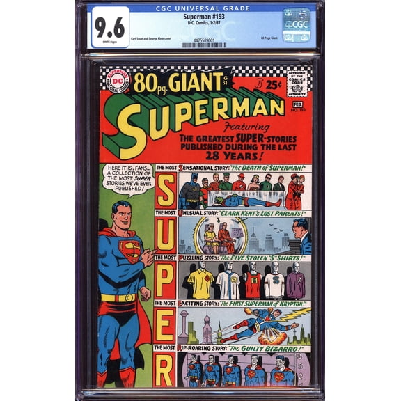 Superman #193 - CGC 9.6 Comic Book