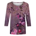 thumbnail image 4 of Shirts for Women Trendy 2025 Casual Summer Clothes for Women Over 50 Womens Summer Tops Casual Purple My Orders Placed By Me, 4 of 5