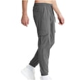 thumbnail image 2 of Dovford Men's Workout Joggers Quick Dry Windbreaker Running Pants Men Lightweight Sweatpants Gym Active Track Pants, 2 of 5