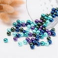 thumbnail image 3 of 1Bag 8mm Ocean Mix Pearlized Glass Pearl Beads Mixed Color Hole: 1mm, 3 of 4