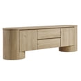 thumbnail image 5 of Duval  71 Inch Oval  TV Cabinet in Light Oak, 5 of 10