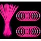 thumbnail image 1 of NUDALA 200 Piezas de Varillas Luminosas de Color Rosa, Collares de Pulsera, Suministros para Fiestas que Brillan en la Oscuridad, Paquete de 8 Barras de Luz con Conectores para el Día de San Valentín,, 1 of 5