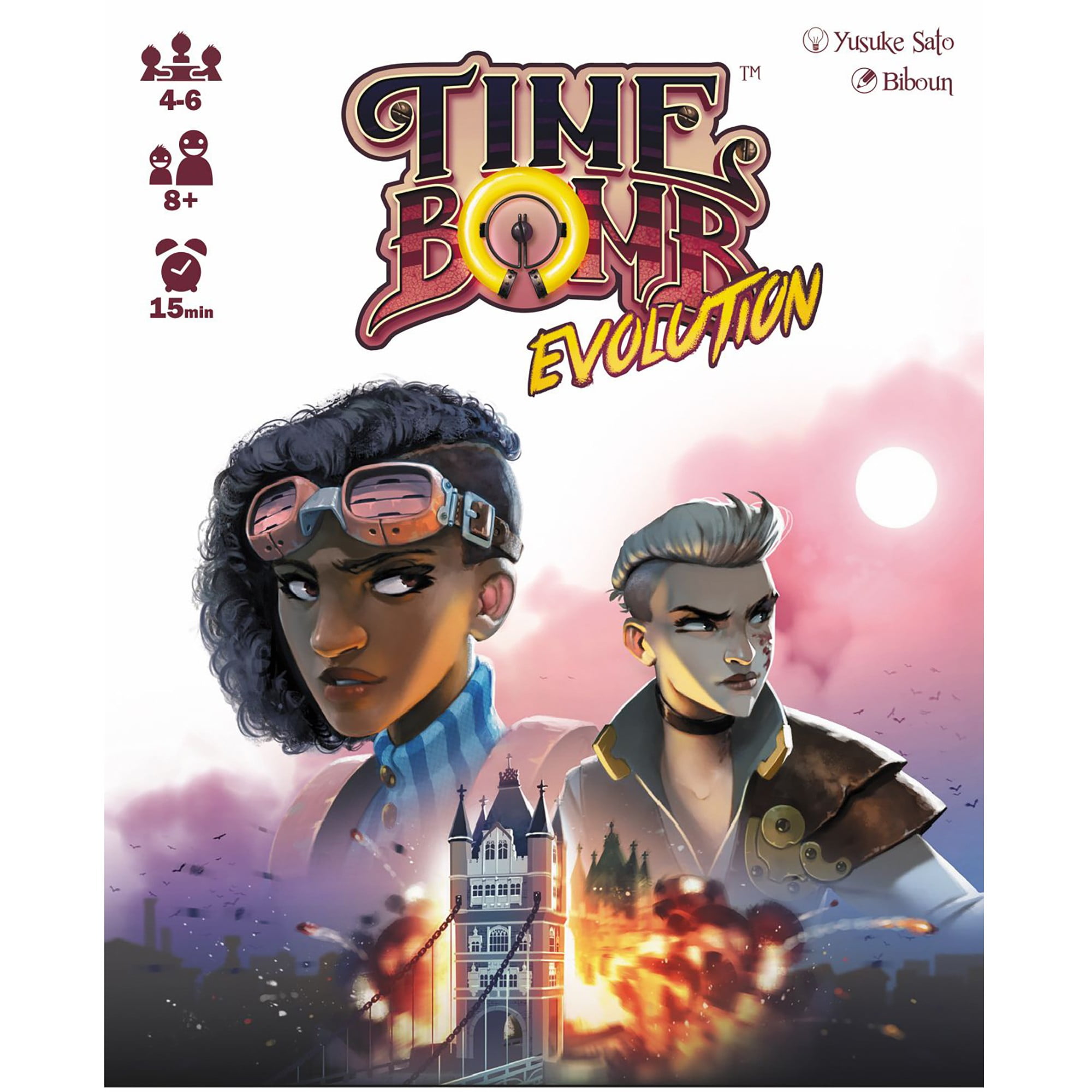 Time Bomb Evolution - IELLO Childrens Detective Mini Game, Family, Ages 8+, 2-6 Players, 15 Min