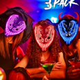 thumbnail image 3 of Máscara de Veneno LED para Halloween con Efecto Aterrr, Miedo Brillante, Cara de Villano, para Fiesta, Adultos y Jóvenes, 3 of 3