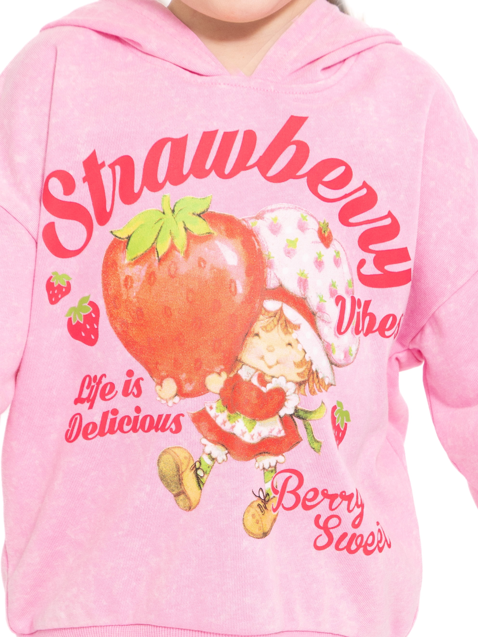 Strawberry Shortcake Toddler Girls' Graphic Hoodie and Matching Sweatpants Set, 2-Piece, Sizes 12M-5T