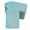 Aqua Blue, variant on Inkdotpot Silver Foil Paper Hang Tags Kiss The Miss Goodbye Bridal Shower Favor Tags 50 Pack