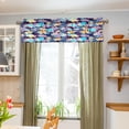 thumbnail image 5 of Floral Pattern1 Curtain Valance for Kitchen Windows/Bathroom/Living Room/Bedroom Blackout, Rod Pocket Valance Small Window Treatment, 54" W x 18" L Home Decor, 5 of 6
